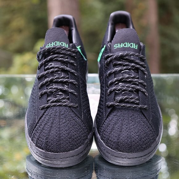 Adidas Pharrell Williams Primeknit Black Men’s Size 9 - Picture 9 of 11